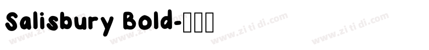 Salisbury Bold字体转换 Salisbury Bold字体转换
